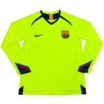 Camiseta FC Barcelona Segunda Equipación Manga Larga 2005/06