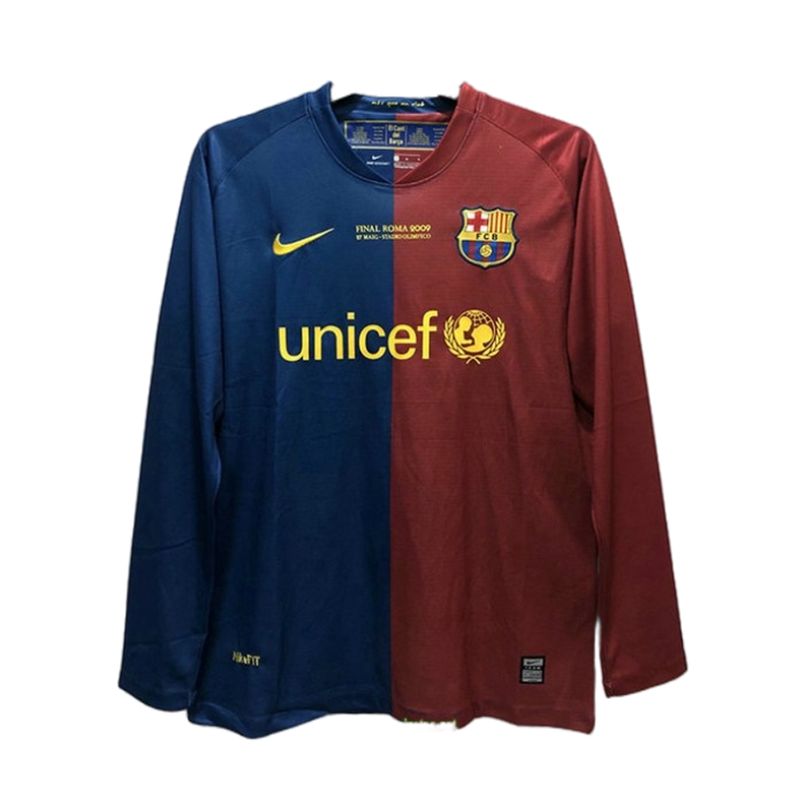 Camiseta Barça Primera Equipación Manga Larga 200809 de Liga de Campeones de la UEFA