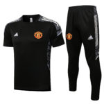 Camiseta De Entrenamiento Manchester United 2021/22 Kit, Negro Campeones de la UEFA