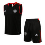 Camiseta Sin Mangas Manchester United 2021/22 Kit, Negro & Rojo