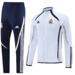 Chandal Real Madrid 2021/2022 Cuello Alto Conmemorativa Kit, Blanco