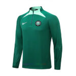 Survêtement Nigéria Demi Zippé Vert Kit veste 2023