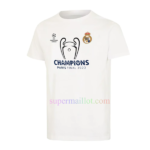 T-Shirt Real Madrid Champion UCL Finale Paris 2022 blanc