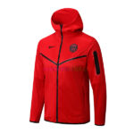 Survêtement avec capuche PSG 2022/23 Kit rouge veste