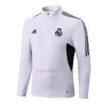 Veste de foot Real Madrid Kit 2022/23 blanc veste