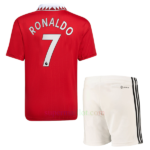 Maillot Manchester United Domicile 2022/23 Ronaldo UEFA Champions League Enfant Kit