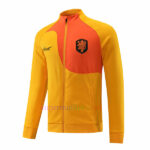 Veste de foot Pays-Bas Col Montant 2022/23 Kit orange veste