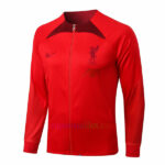 Veste de foot Liverpool Col Montant 2022/23 Kit rouge veste